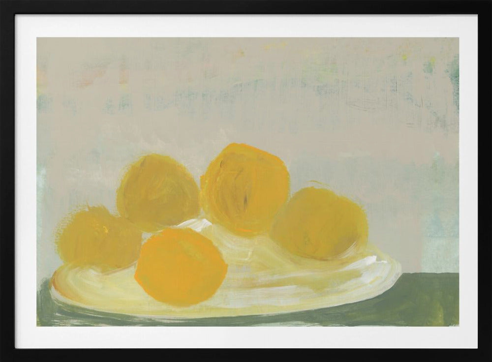 Limoni sul piatto Nr. 1 | Poster