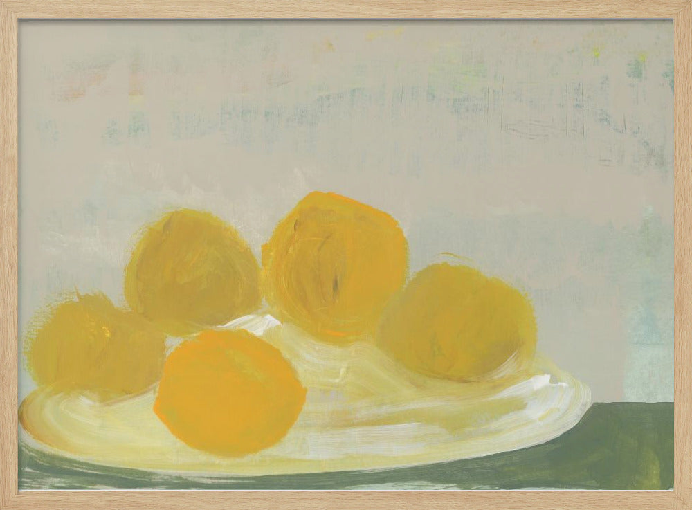 Limoni sul piatto Nr. 1 | Poster