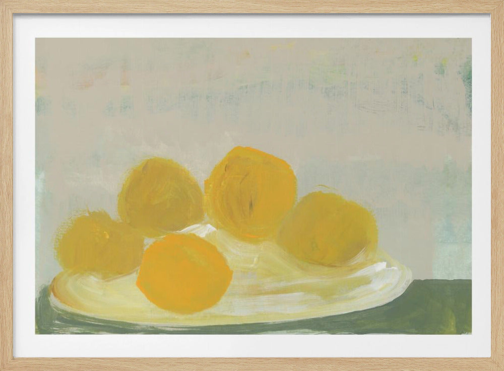 Limoni sul piatto Nr. 1 | Poster