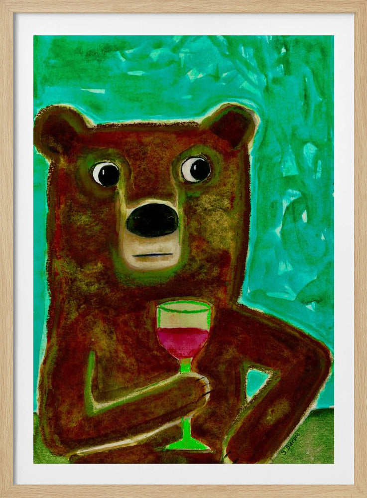 Herr Bär an der Bar | Poster