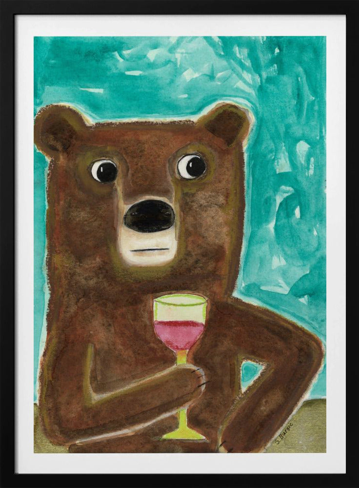 Herr Bär an der Bar | Poster