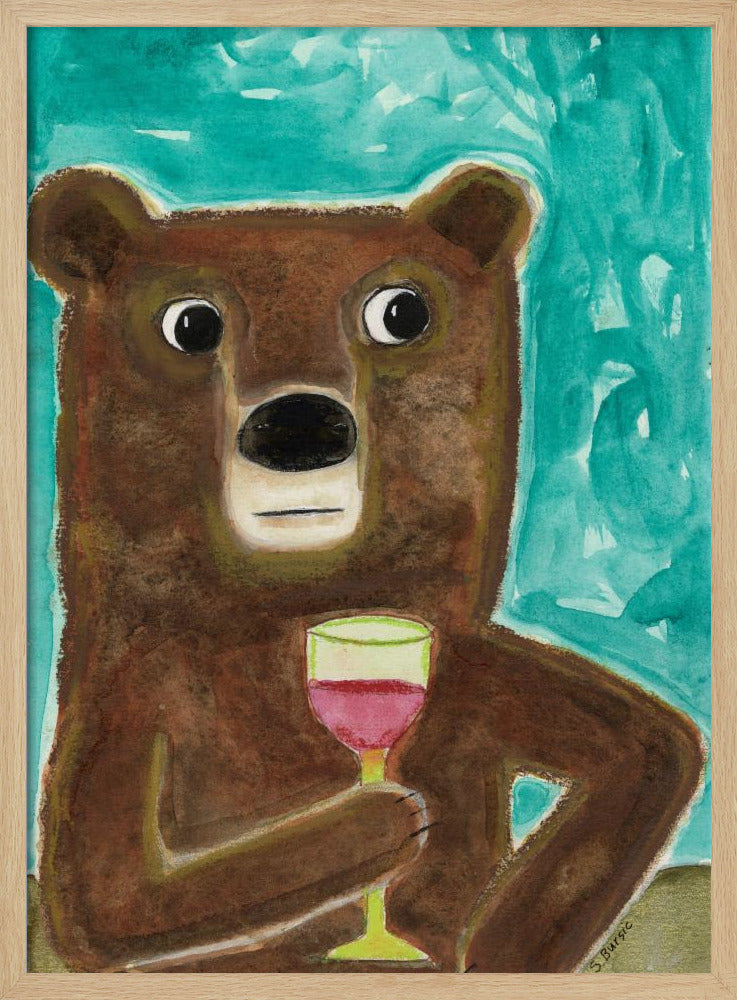 Herr Bär an der Bar | Poster