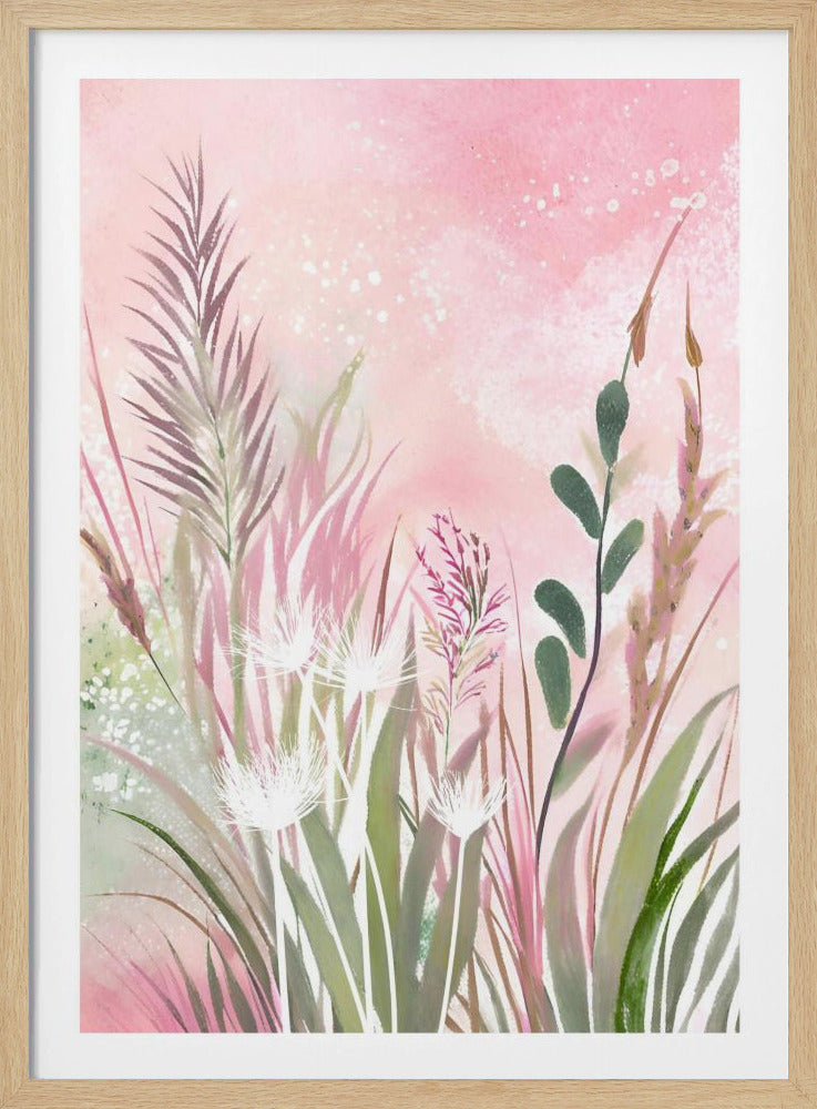 Rosa und Grün 32 | Poster