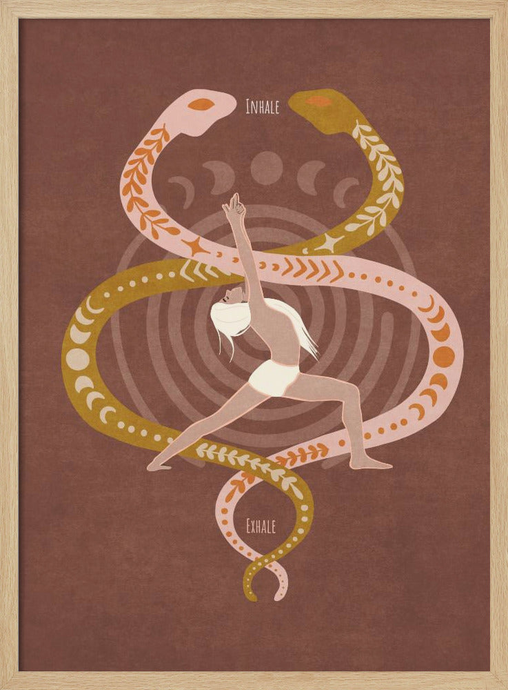 Schlangenfluss-Yoga | Poster