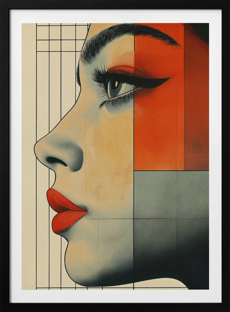 Vintage-Poster mit Frauengesicht (3) | Poster