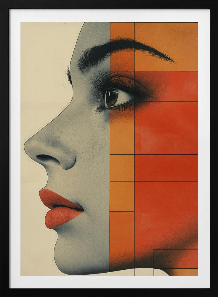 Vintage-Poster mit Frauengesicht (4) | Poster