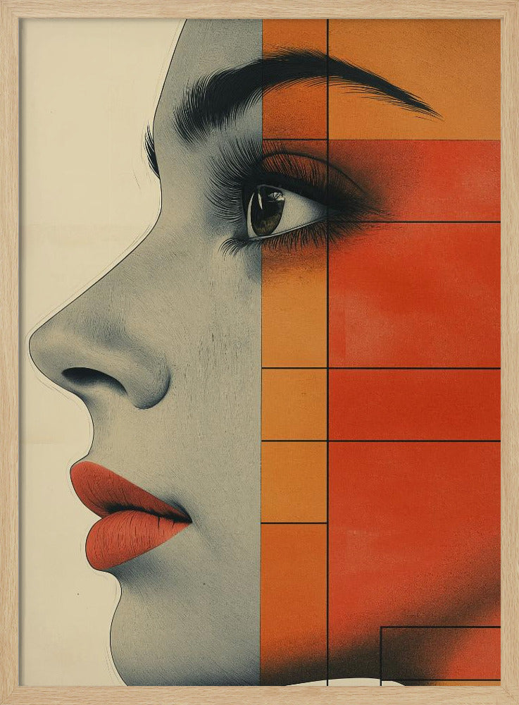 Vintage-Poster mit Frauengesicht (4) | Poster