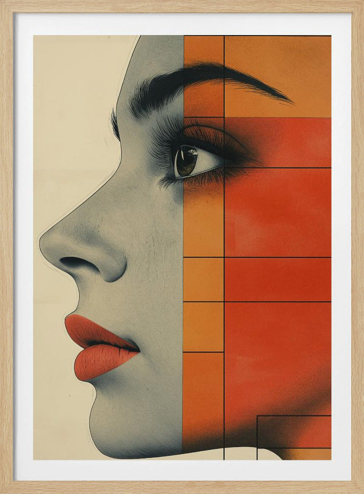 Vintage-Poster mit Frauengesicht (4) | Poster