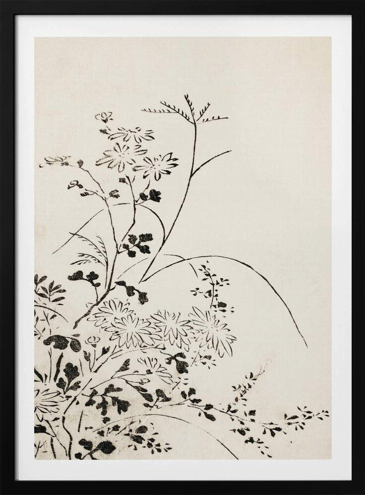 Herbstblumen und Gräser (1762) | Poster