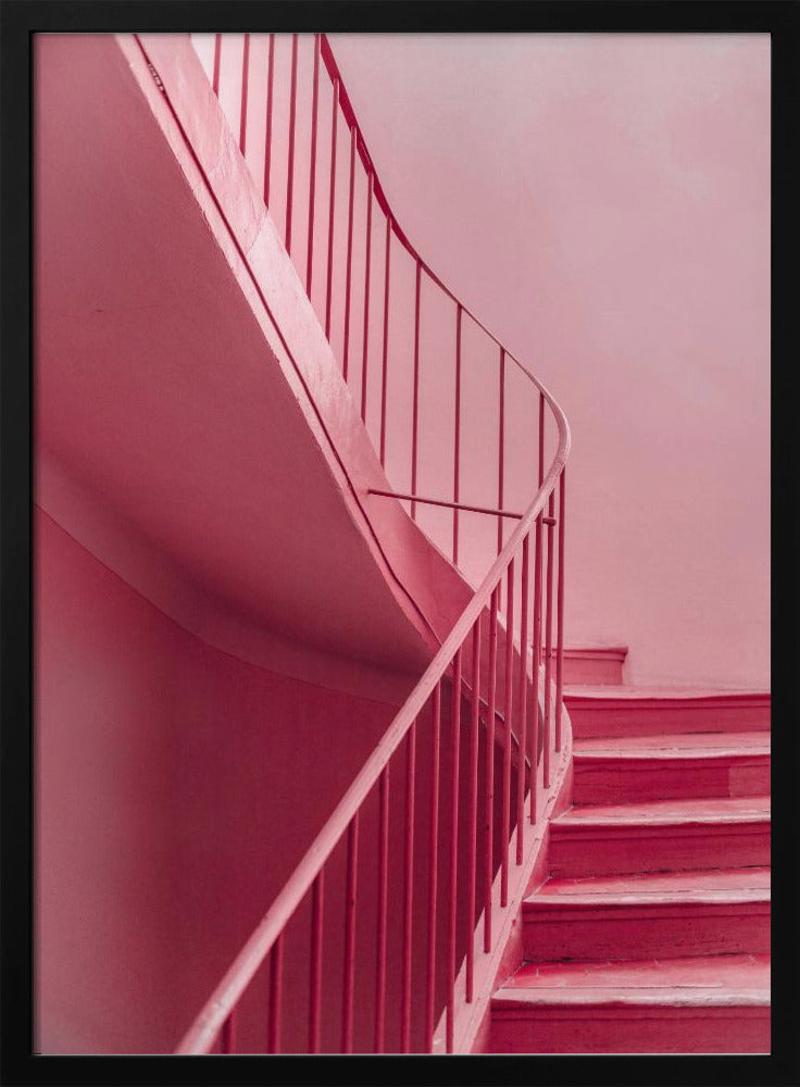 Pflaumentreppe | Architektonischer Minimalismus | Poster