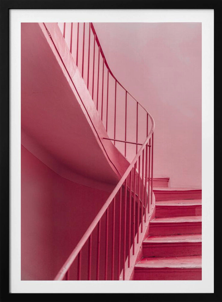 Pflaumentreppe | Architektonischer Minimalismus | Poster