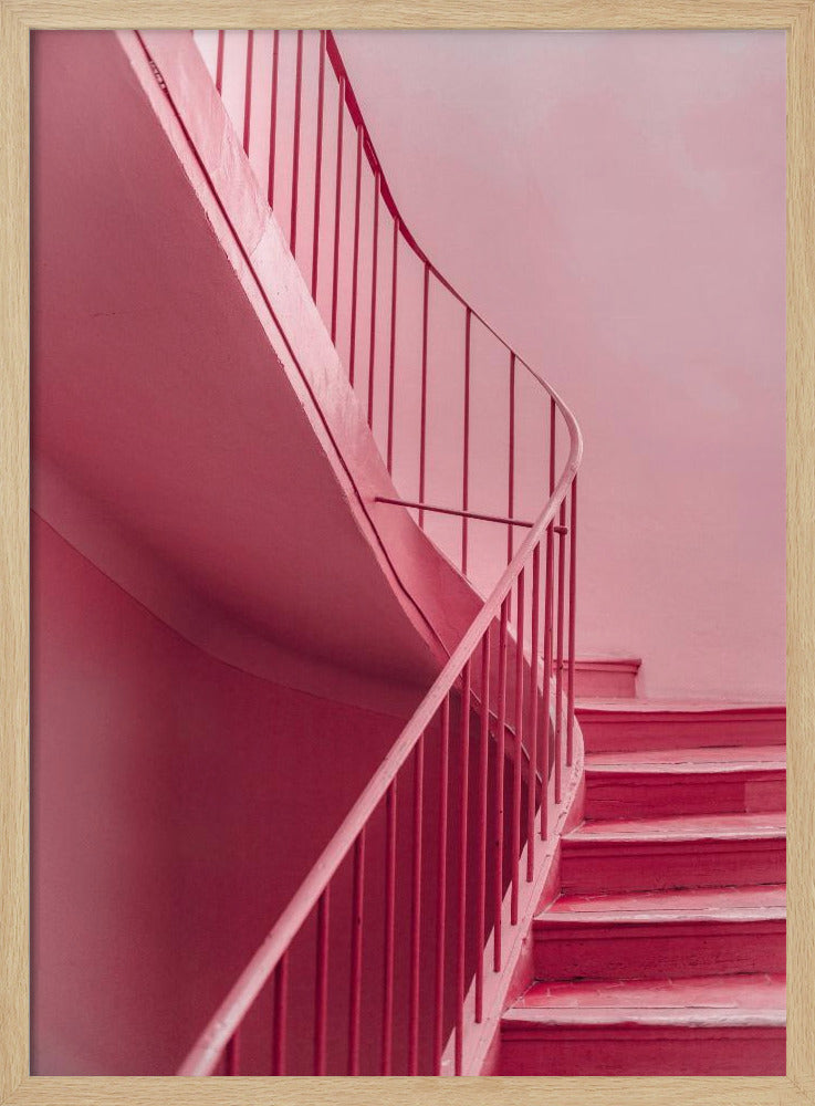 Pflaumentreppe | Architektonischer Minimalismus | Poster