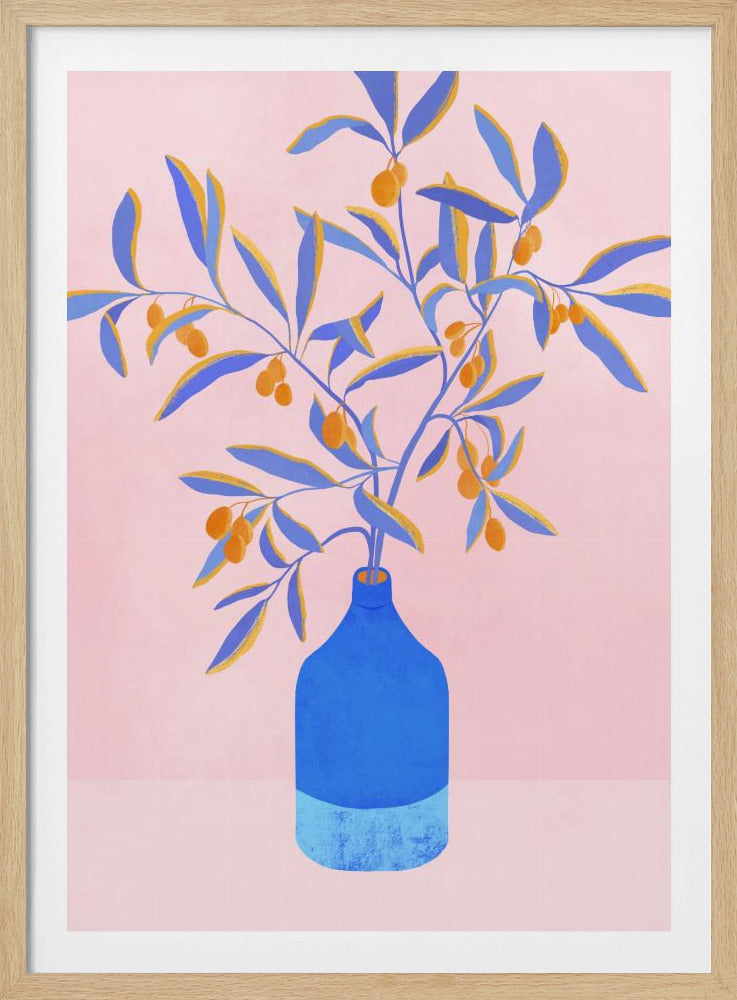 Stillleben mit blauen Zweigen | Poster