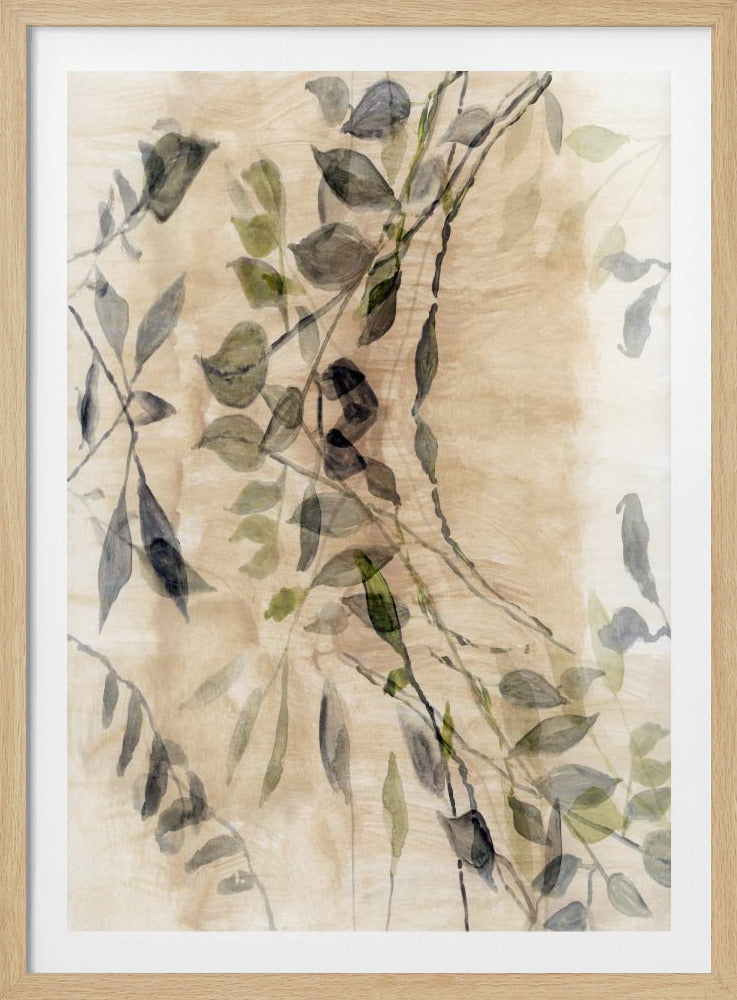 Farbgewaschene Blätter Nr. 3 | Poster