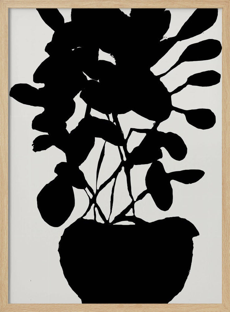 Topfpflanzen-Silhouette Nr. 3 | Poster