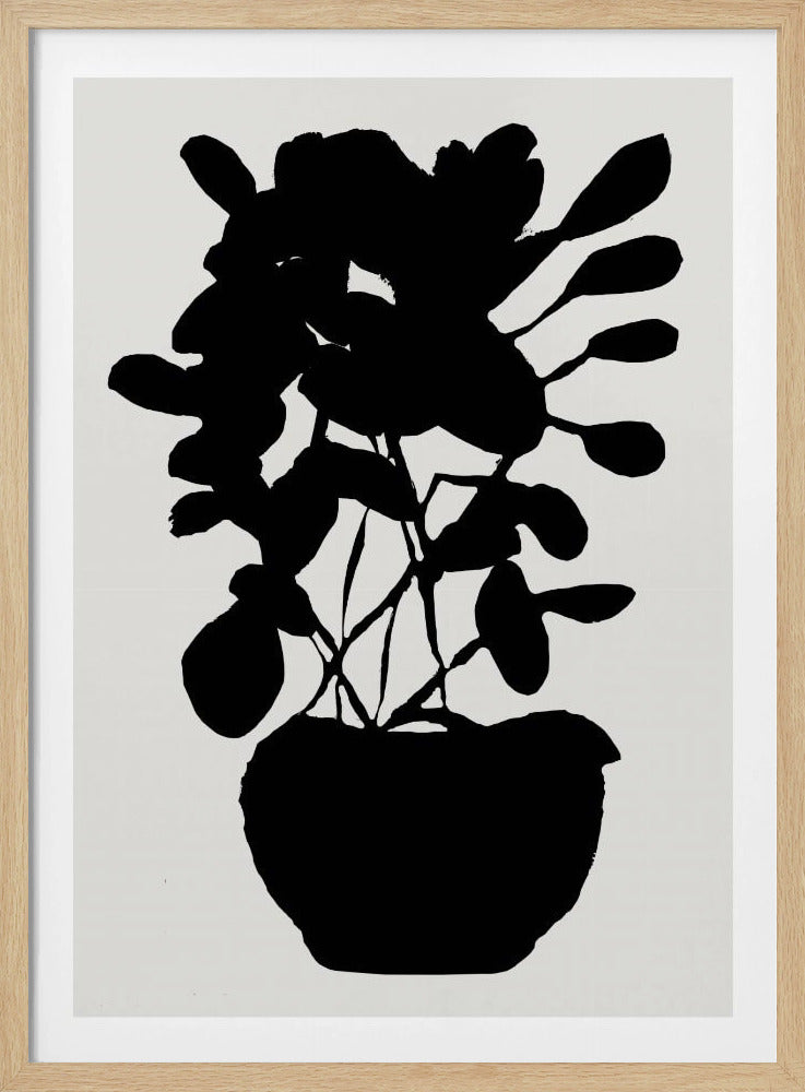 Topfpflanzen-Silhouette Nr. 3 | Poster