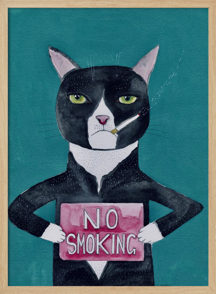 Rauchende Katze | Poster
