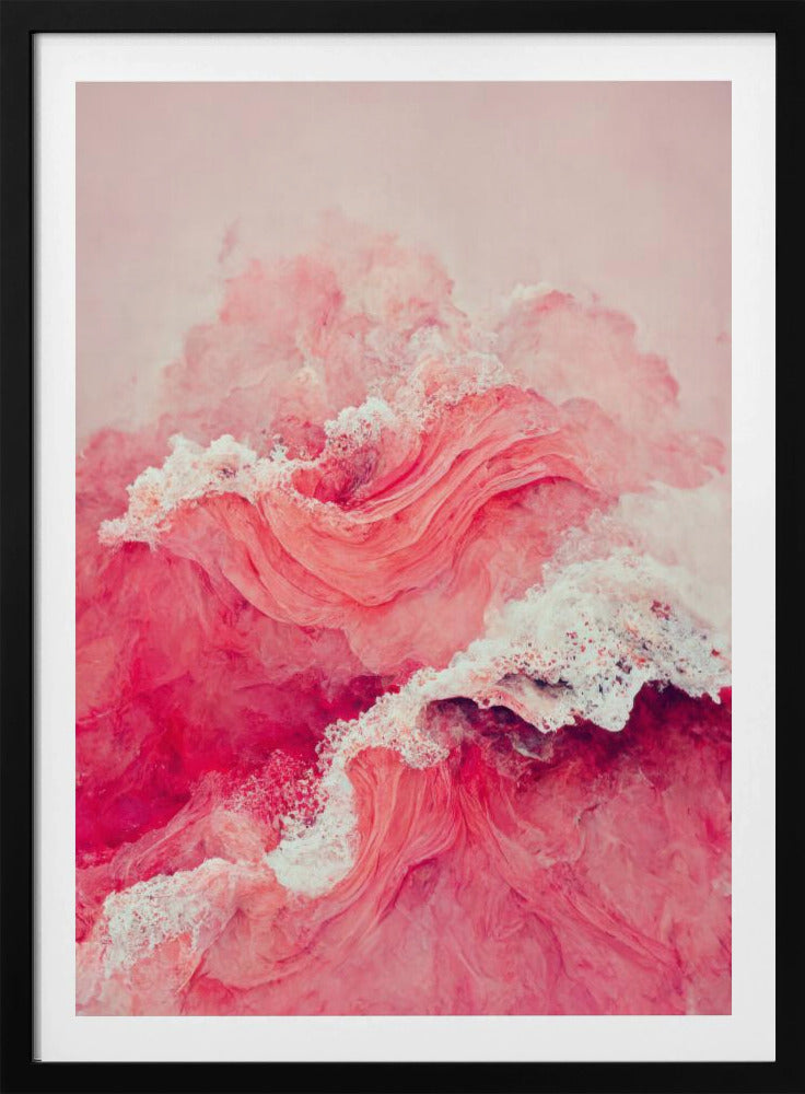 Purpurrote Wellen fließen | Poster