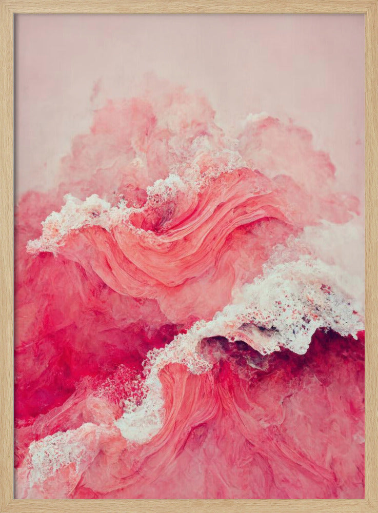 Purpurrote Wellen fließen | Poster