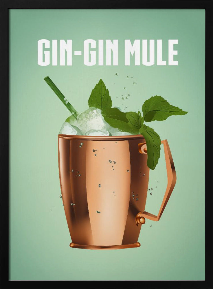 Gin Gin Mule Kupfer | Poster