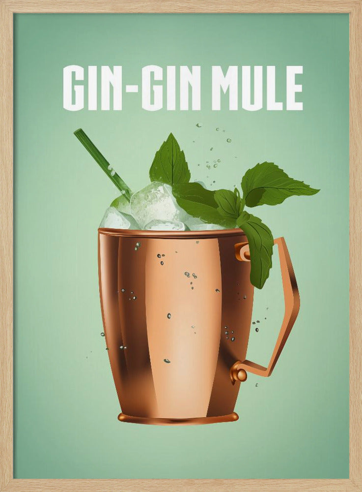 Gin Gin Mule Kupfer | Poster