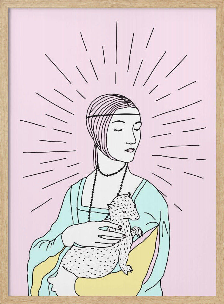 Die Dame mit dem Hermelin | Poster