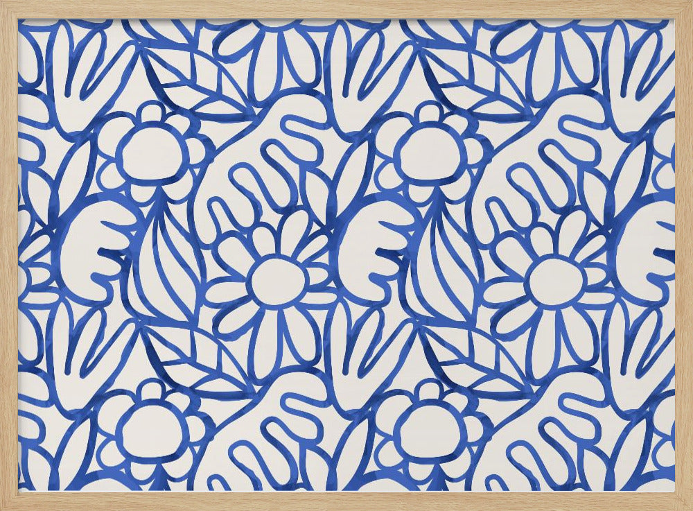 Florales Harmonie-Labyrinth | Poster