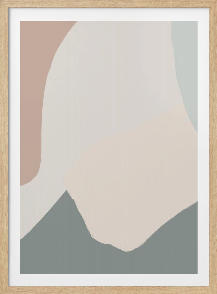 Beruhigendes Beige Abstrakt | Poster