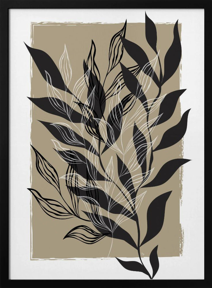 Minimalistisches botanisches Design | Poster