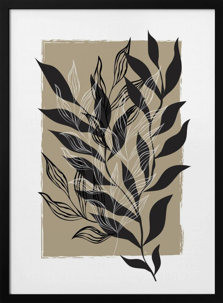 Minimalistisches botanisches Design | Poster