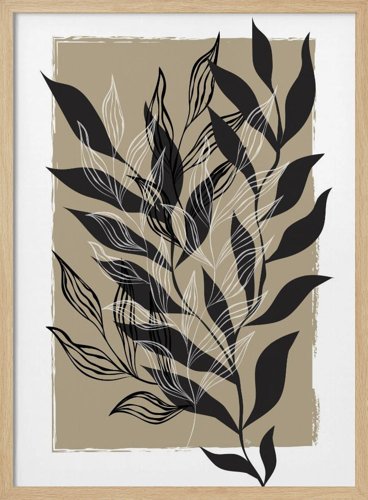 Minimalistisches botanisches Design | Poster