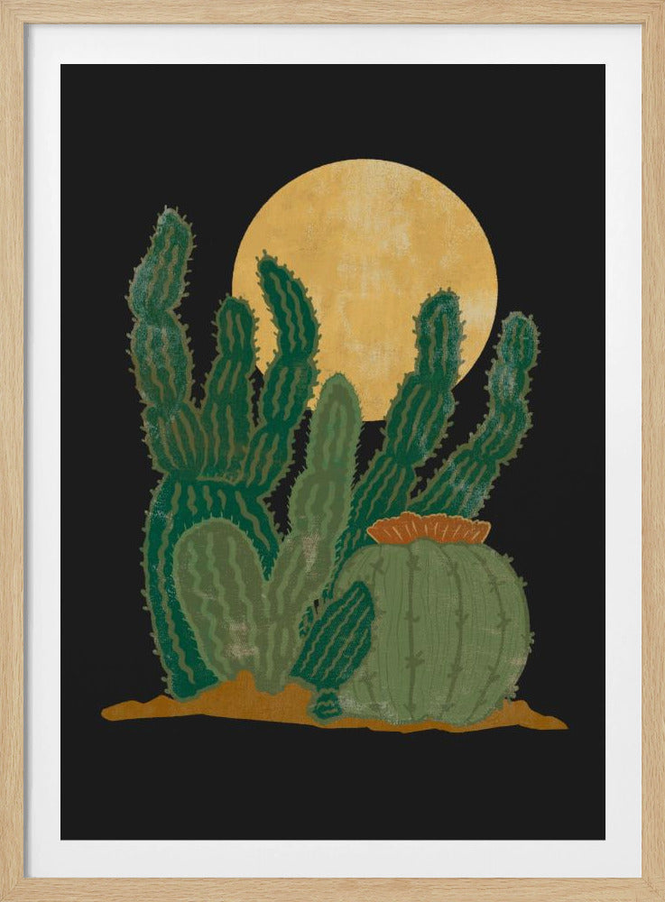 Moderne Americana und Kaktus | Poster
