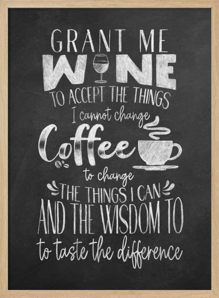 Wein und Kaffee | Poster