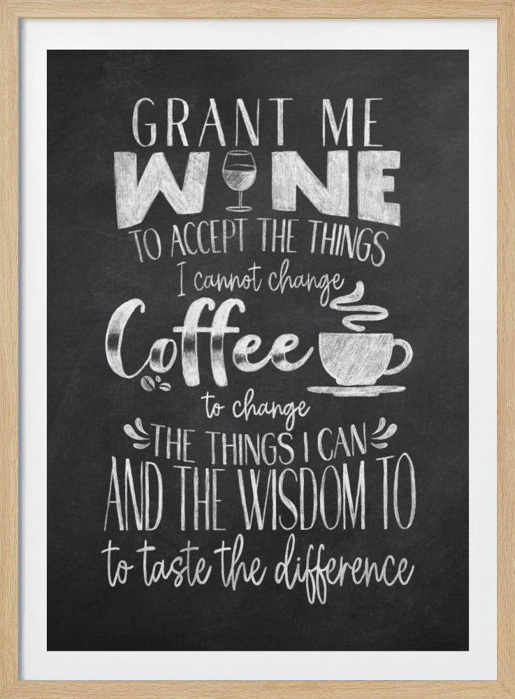 Wein und Kaffee | Poster