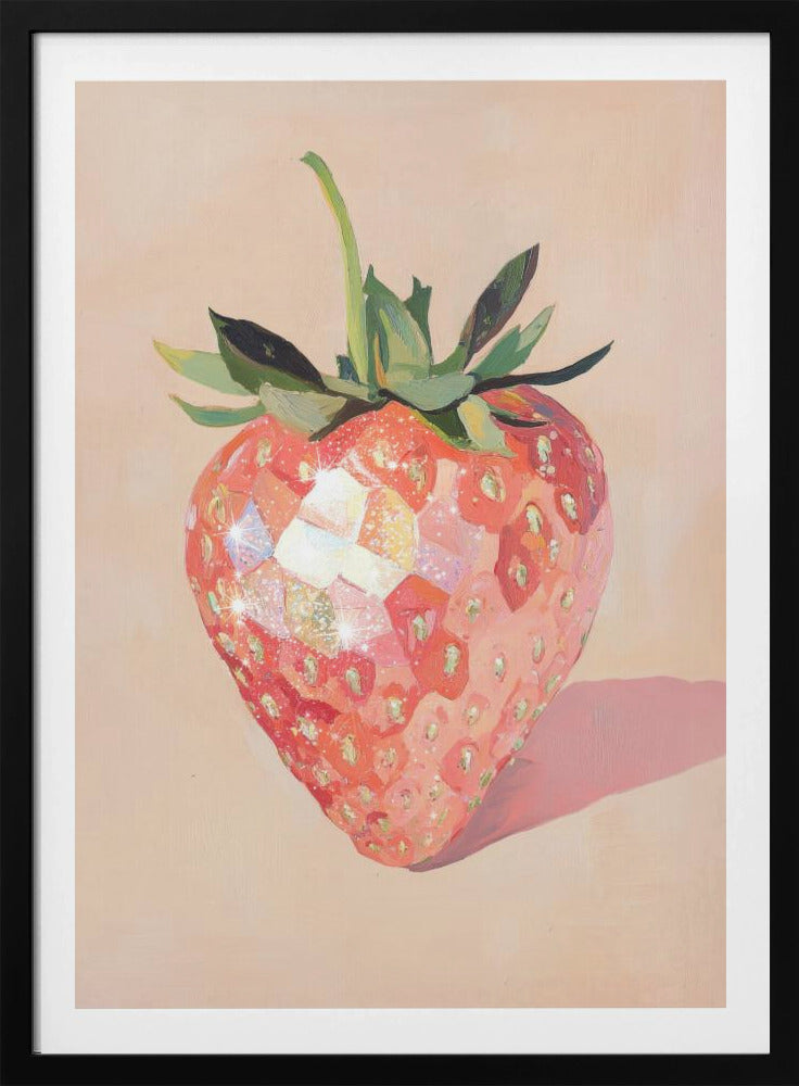 Glitzernde Erdbeere | Poster