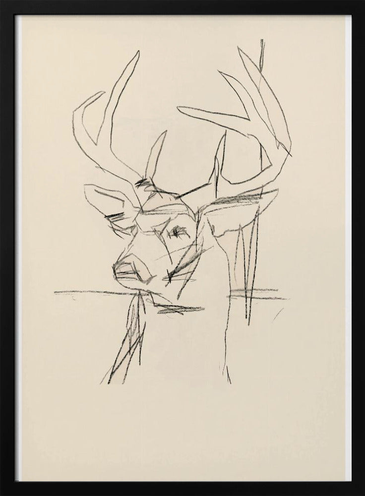 Étude Cerf (Hirsch) Nr.1 | Poster