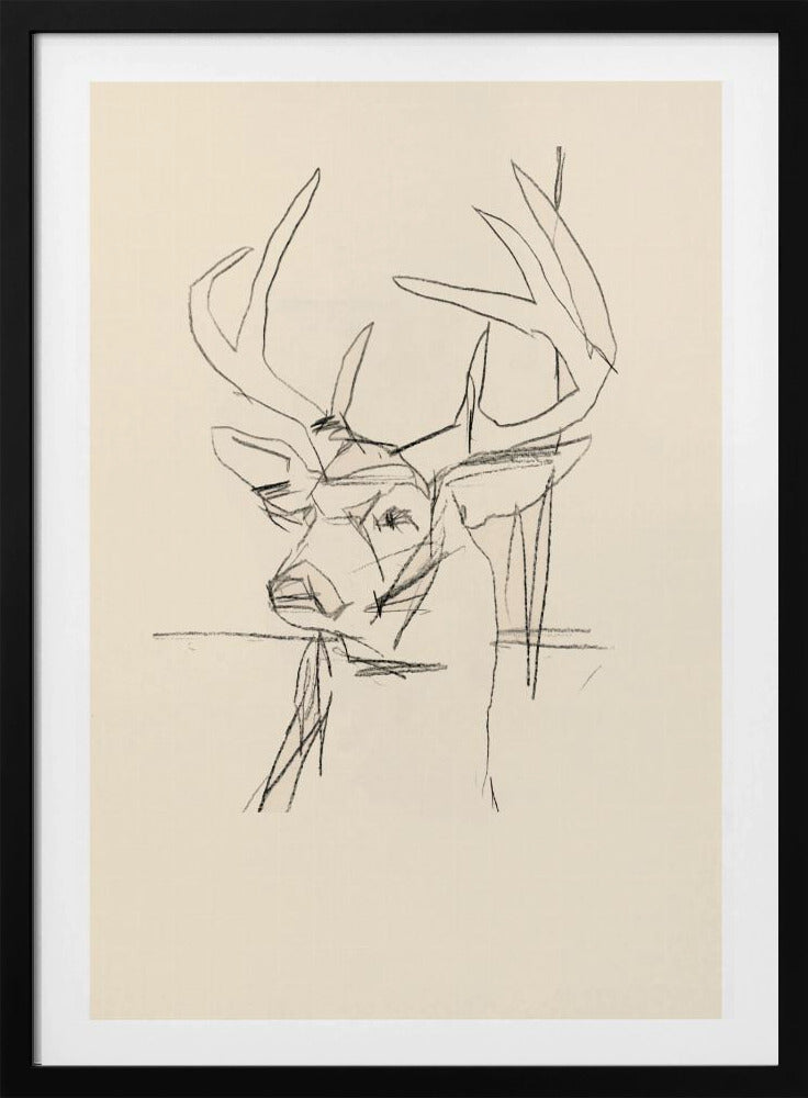 Étude Cerf (Hirsch) Nr.1 | Poster