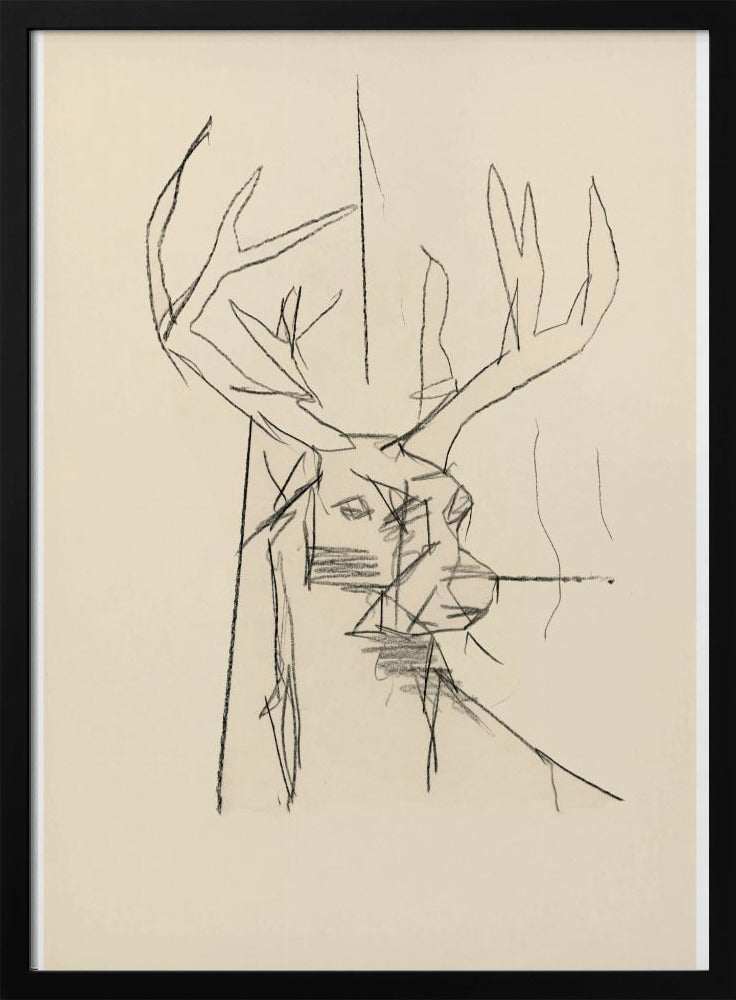 Etude Cerf (Hirsch) Nr.2 | Poster