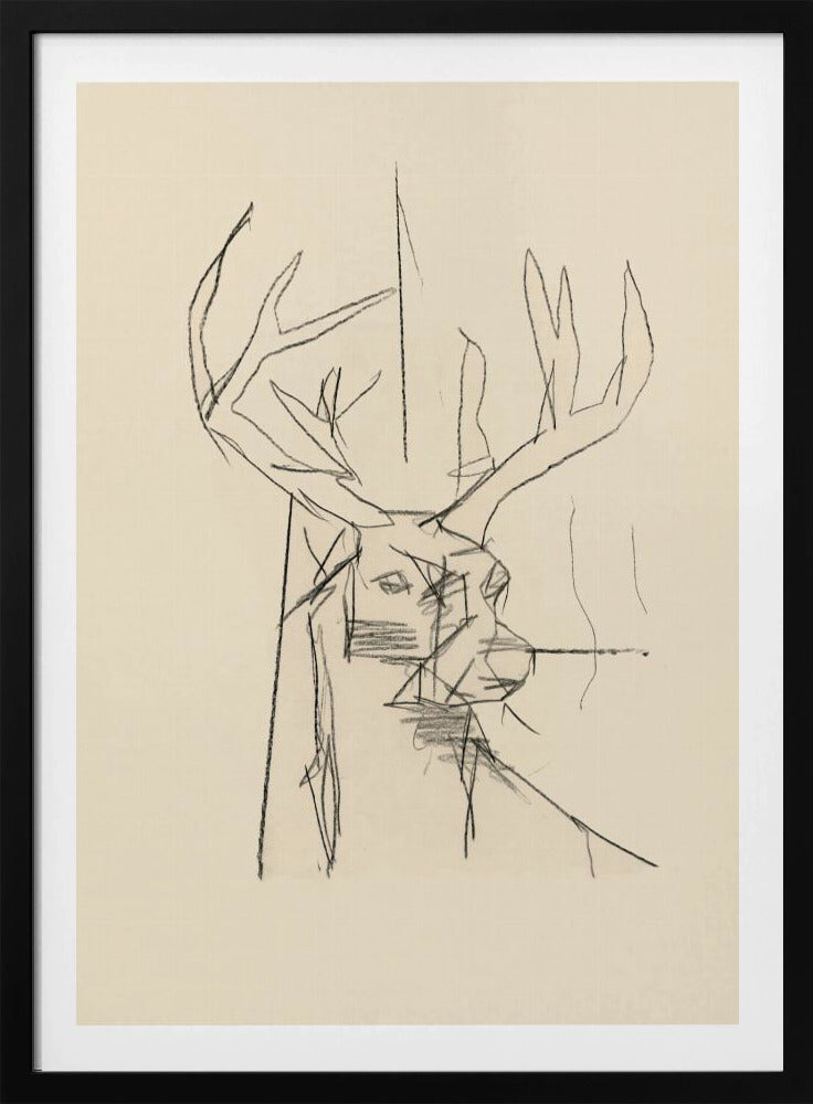 Etude Cerf (Hirsch) Nr.2 | Poster
