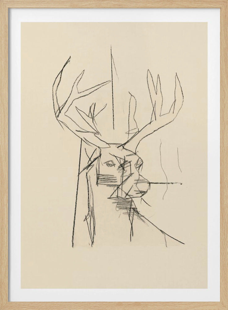 Etude Cerf (Hirsch) Nr.2 | Poster