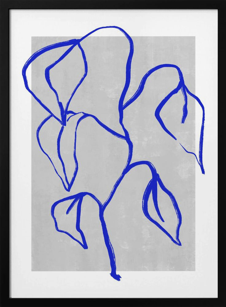 Blaue Linien Harmonie | Poster