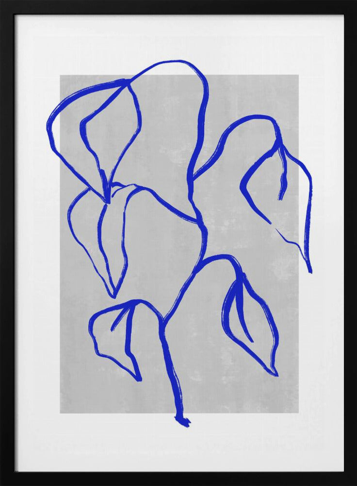 Blaue Linien Harmonie | Poster