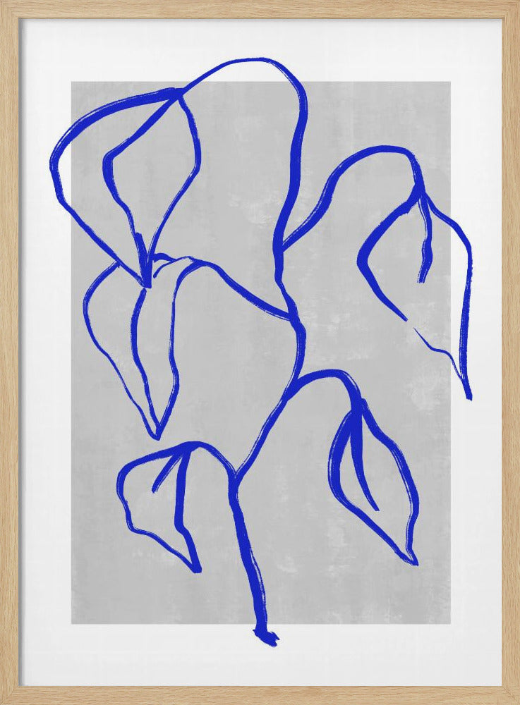 Blaue Linien Harmonie | Poster