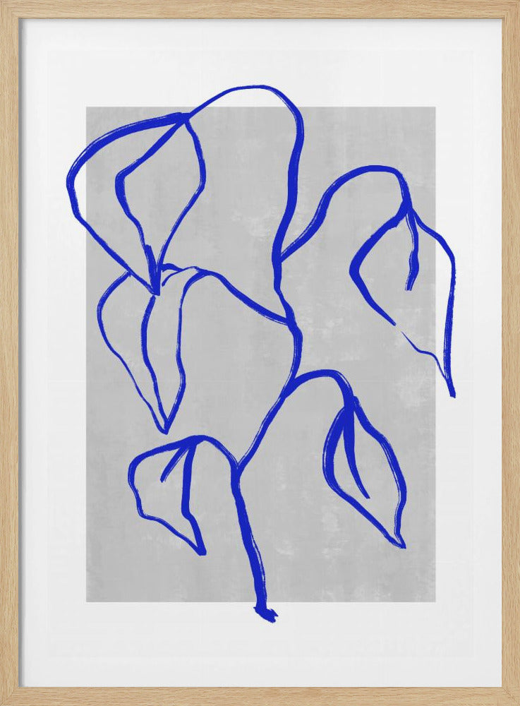 Blaue Linien Harmonie | Poster
