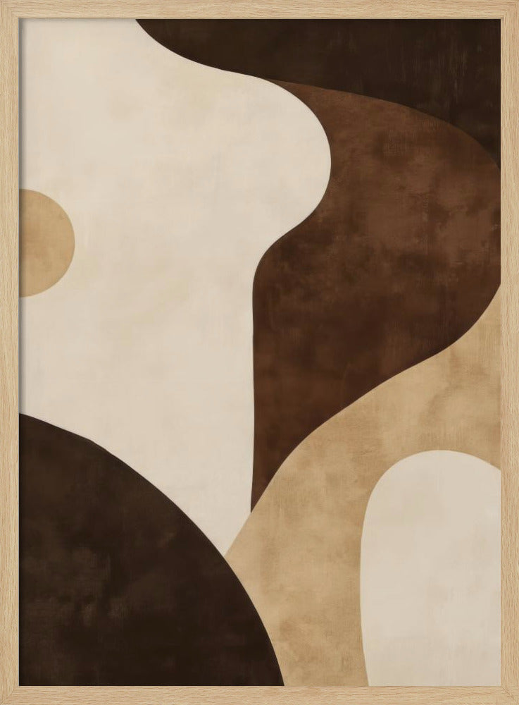 Brauntöne Geometrisch 2 | Poster