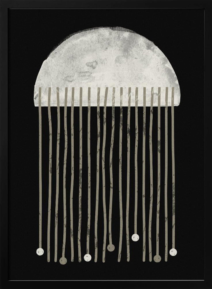 Mitternachtsflüstern Abstraktion | Poster