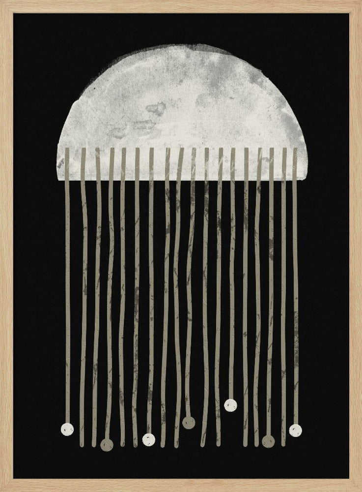 Mitternachtsflüstern Abstraktion | Poster