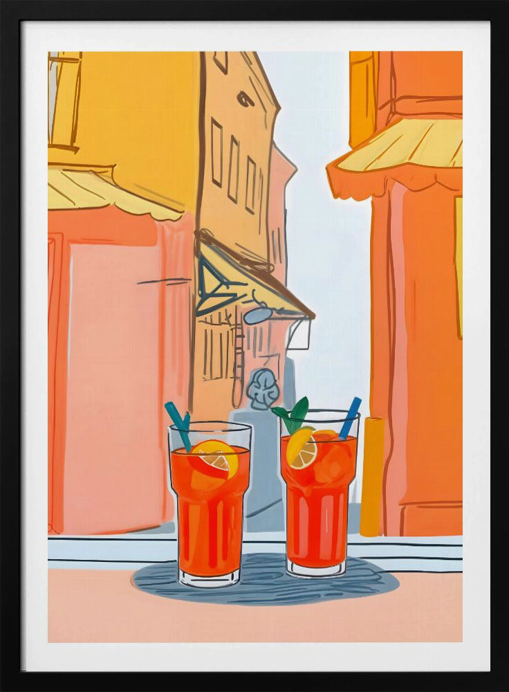 Zwei Aperols bitte! | Poster