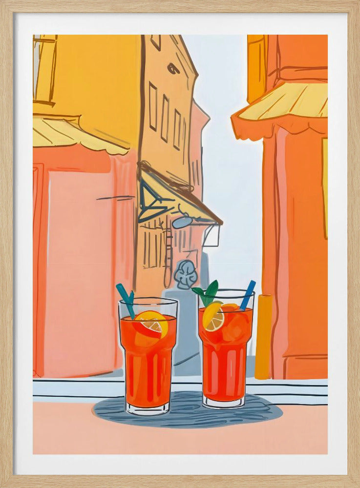 Zwei Aperols bitte! | Poster
