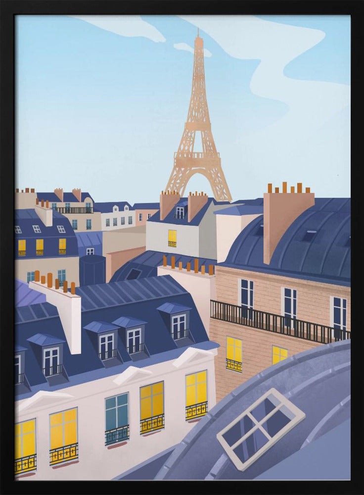 Dächer von Paris | Poster